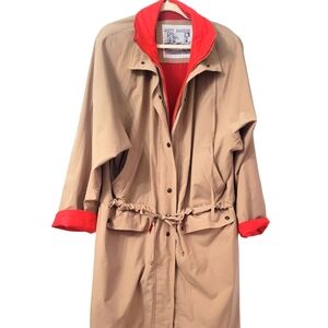 Vintage Misty Harbor trench coat size 14